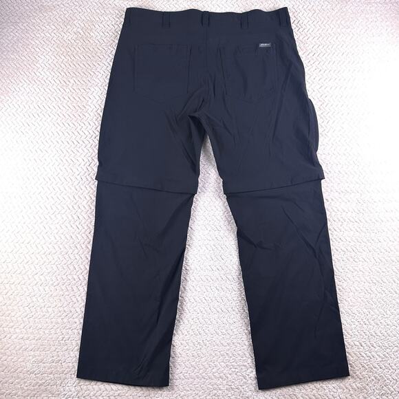 Eddie Bauer Convertible Tech Pants Shorts Men's 40 X 30 Black Lightweight Hiking - Picture 3 of 12